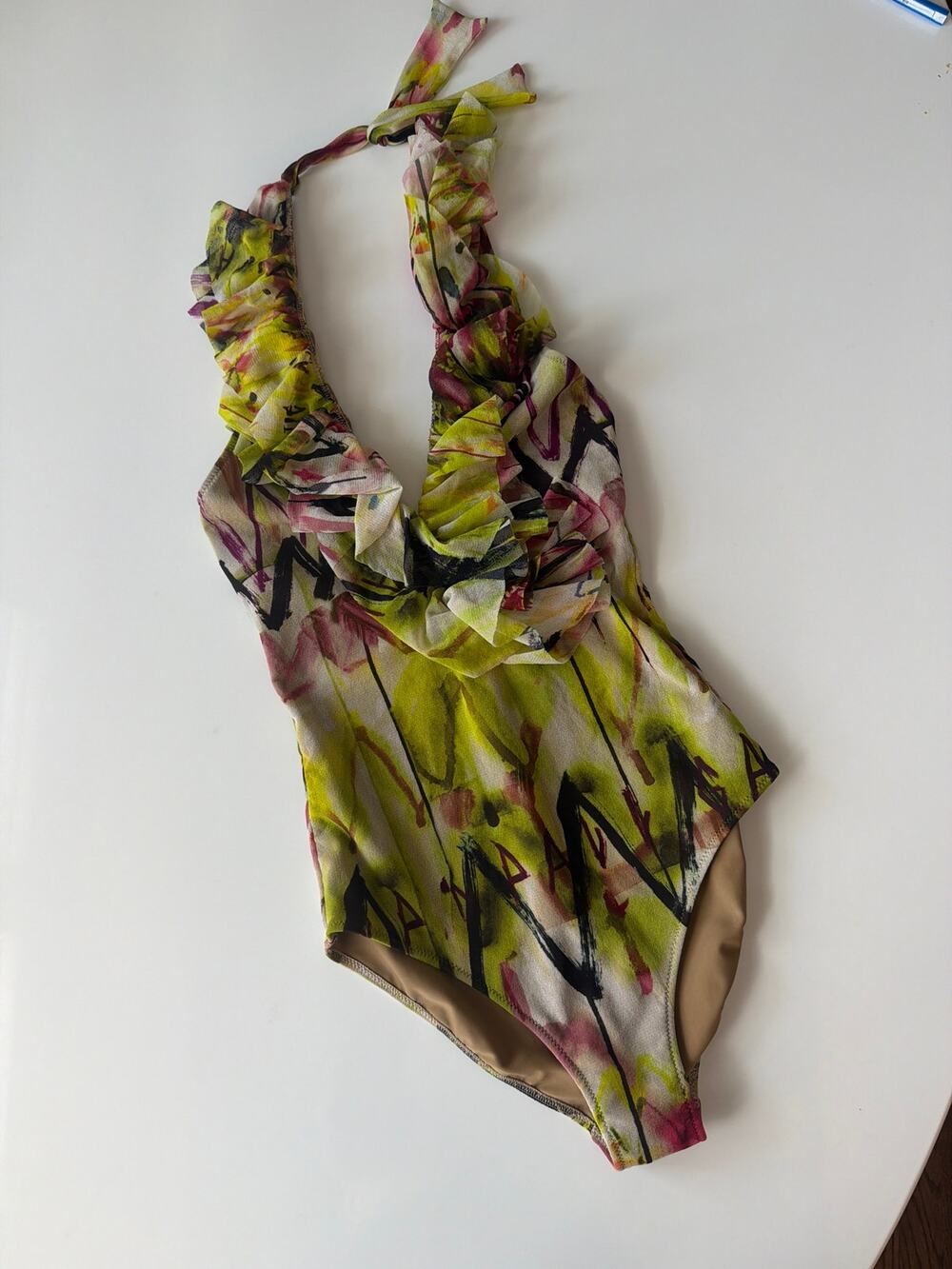 Jean Paul Gaultier Soleil one piece body suit/ swim suit